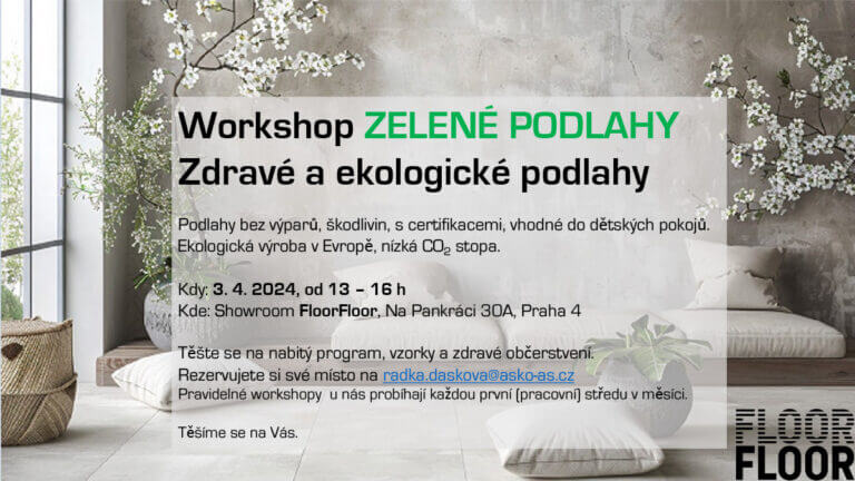 Pozvánka zelené podlahy
